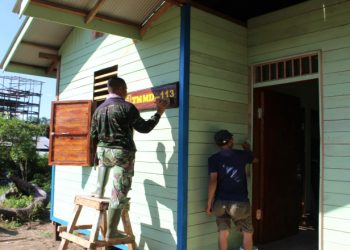 Pembangunan RTLH TMMD ke-113 Kodim Kubar Hampir Rampung