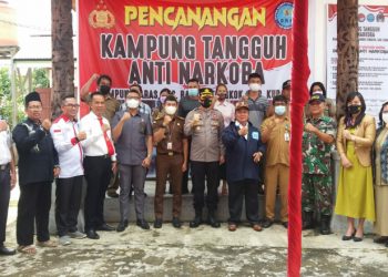 Polres Kubar Luncurkan Program Kampung Tangguh Anti Narkoba