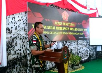 Dandim 0912 Kubar Secara Resmi Menutup Program TMMD ke-113 di Kampung Kelian