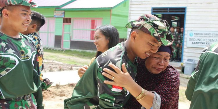 TMMD 113 Kodim Kubar Usai, Anggota Satgas Tinggalkan Kampung Kelian