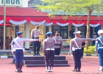 Polres Kutim Apel Gelar Pasukan Operasi Patuh Mahakam 2022