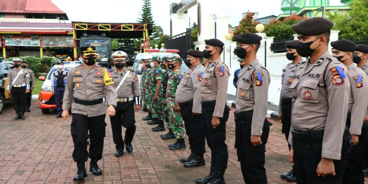 Polres Kubar Laksanakan Gelar Pasukan Operasi Patuh Mahakam Tahun 2022