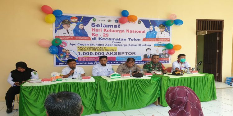 Babinsa Koramil 0909-03/Muara Wahau Hadiri Peringatan Harganas, Plh Danramil Sebut Hal Ini