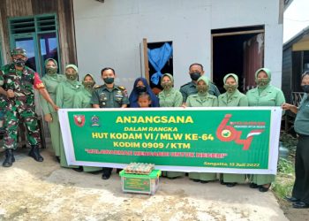 Rayakan HUT ke-64 Kodam VI Mulawarman, Kodim 0909/Kutai Timur Bagikan Ratusan Bingkisan, Ini Sasarannya