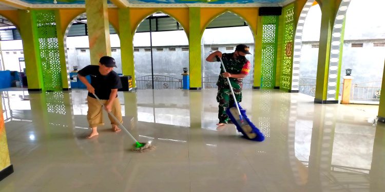 Jelang HUT ke-64 Kodam VI Mulawarman, Koramil 0909-03/Muara Wahau Kerahkan Personel Lakukan Hal Ini