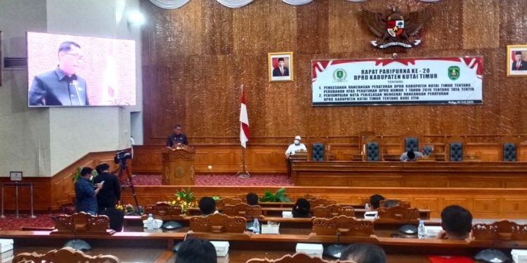 Paripurna Perubahan Peraturan Tata Tertib, Disetujui DPRD Kutim