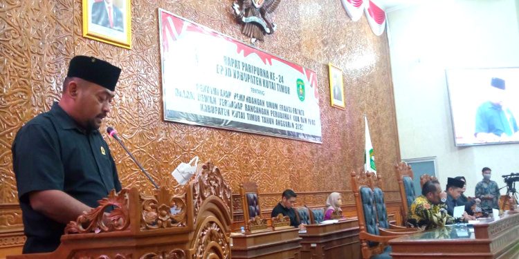 Memaksimalkan Teknologi Menjadi Salah Satu Catatan Fraksi PDI Perjuangan Terhadap (KUPA) dan (PPAS-P) TA 2022 Pemkab Kutim