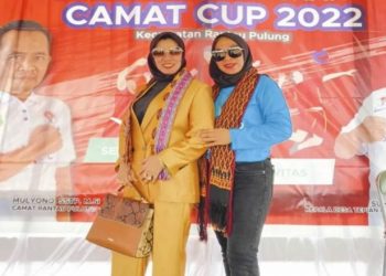 Hasna Hadiri Camat Cup Rantau Pulung