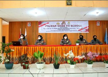 Meriahkan HUT ke-74 Polwan, Polres Kubar Kunjungi SLTP dan SLTA