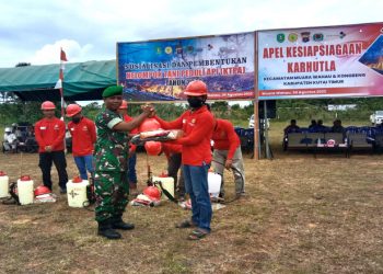 Lakukan Pendampingan Pencegahan Karhutla, Danramil 0909-03/Muara Wahau Sebut Personelnya Gencar Laksanakan Sosialisasi ke Masyarakat