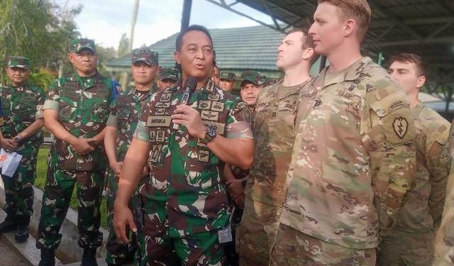 Jenderal Andika Perkasa Tinjau Latihan Bersama Super Garuda Shield