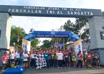 Ratusan Warga Kutim Ikuti Navy Fun Run Gelaran Lanal Sangatta