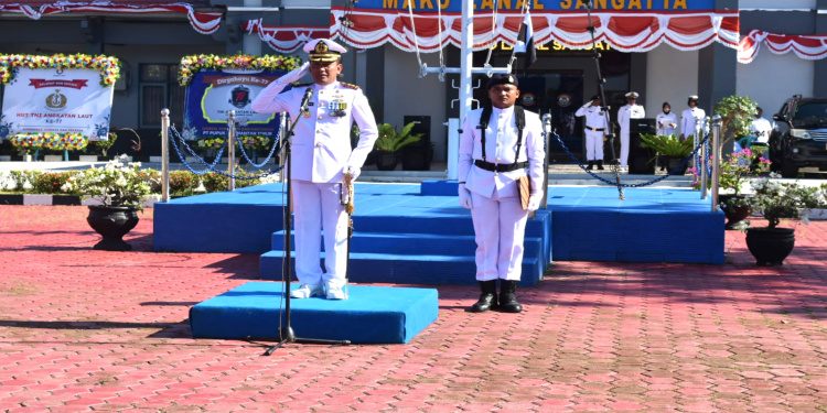 Peringati HUT 77 TNI AL, Lanal Sangatta Gelar Upacara dan Tasyakuran
