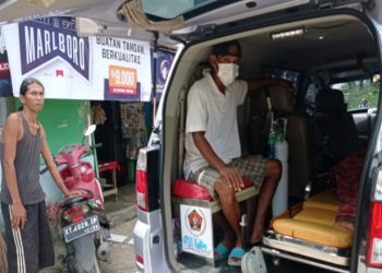 Doktor Datu Iman Suramanggal, Support PWI Kaltim Peduli, Pulangkan Pasien Rujukan ke Tanah Tidung