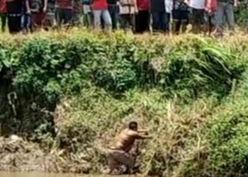 Kepergok Curi Motor, SM Warga Jember Nekat Ceburkan Diri ke Sungai