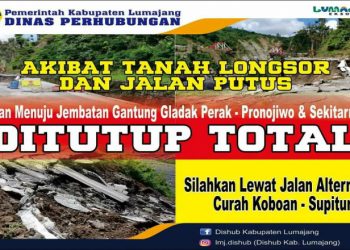 Akibat Jalan Ambles, Jalur Lumajang Malang Dialihkan ke Curahkobokan