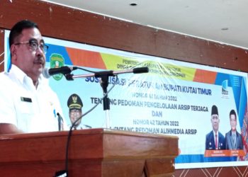 Dispusip Kutim Sosialisasikan Pentingnya Penataan Arsip Berkekuatan Hukum