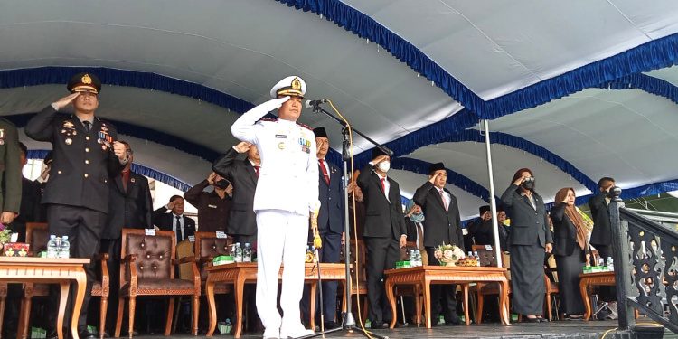 Berjalan Khidmat, Danlanal Irup Hari Pahlawan ke-77 di Kutim