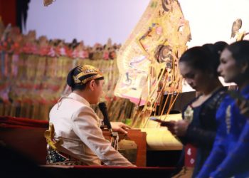 Pagelaran Wayang Kulit Peringati HUT ke-21 Kota Batu Lakon Semar Mbangun Kayangan