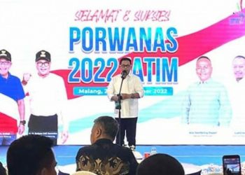 Walikota Malang, Sambut Kontingen Porwanas Galadinner di Malang Creative Center