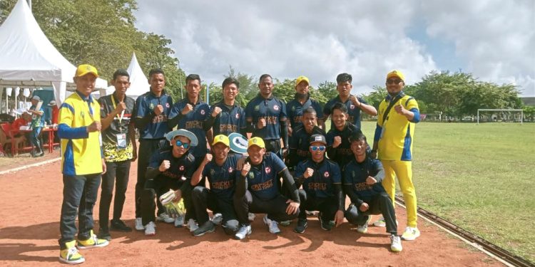Tim Putra Cricket Kutim Lolos Final Kategori 6’S Sixes