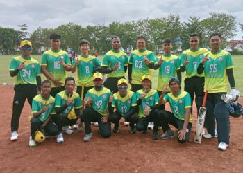 Lolos Semi Final Kategori S8, Tim Cricket Putra Kutim Optimis Menang