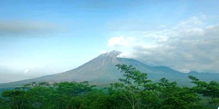 Cuaca di Gunung Semeru Terpantau Cerah Hari Ini