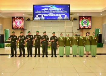 Sertijab Dandim dan Penyerahan Jabatan Kasipers Kasrem 091/ASN, Danrem 091/ASN Tekankan Netral dari Politik Praktis serta Narkoba