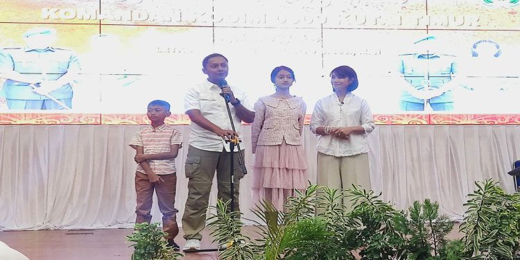 Malam Pisah Sambut Dandim 0909/Kutai Timur dari Letkol CZI Heru Aprianto ke Letkol Inf Adi Swastika Berlangsung Meriah