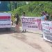 Aksi Damai Gabungan LSM dan Ormas di Jalan Poros Ranpul, Tolak Perusahaan Tambang Lakukan Hal Ini