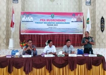 Danramil Sangkulirang Hadiri Rapat Musyawarah Rencana Pembangunan Tingkat Kecamatan
