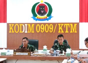 Pimpin Rapat Koordinasi Penanggulangan Bencana, Dandim 0909/Kutai Timur Tekankan Hal Ini