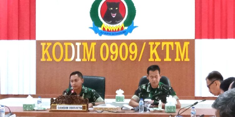 Pimpin Rapat Koordinasi Penanggulangan Bencana, Dandim 0909/Kutai Timur Tekankan Hal Ini
