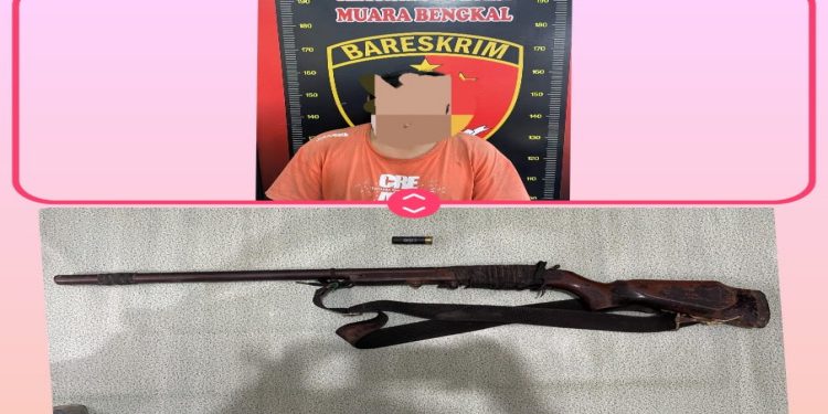 Polsek Muara Bengkal Ungkap Kepemilikan Senjata Api Rakitan Tanpa Izin