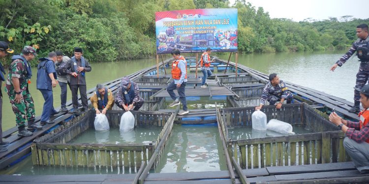 Dukung Program Pemerintah, Lanal Sangatta Gelar Panen Raya Ikan untuk Perkuat Ketahanan Pangan di Kutim