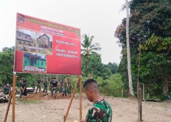 Kodim 0909/Kutai Timur Wujudkan Lingkungan Sehat Melalui Program TMMD ke-125