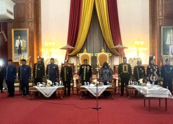 Danlanal Sangatta Hadiri Pengukuhan Pemangku Adat Istiadat Kutai Kabupaten Kutai Timur