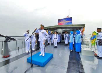 Lanal Sangatta Gelar Tabur Bunga Peringati Hari Dharma Samudera 2026