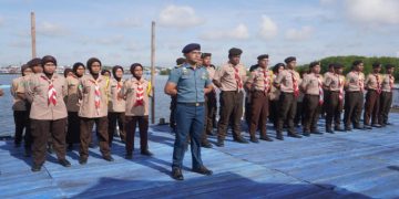 Cetak Generasi Berkarakter, Lanal Sangatta Buka Pelatihan Bela Negara KKRI SMK Negeri 2 Bontang